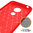 Flexi Slim Carbon Fibre Case for Motorola Moto G7 Power - Brushed Red